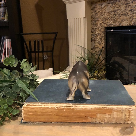 Vintage Ceramic Rhino Figurine M3912, NAPCO, 6-1/4" long - Picture 5 of 10